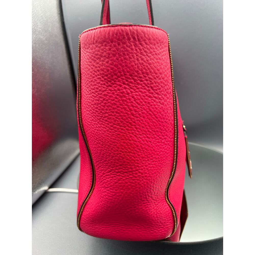KARL LAGERFELD PARIS Zippy East West Tote in pink leather w/cat whisker tag - Picture 12 of 13